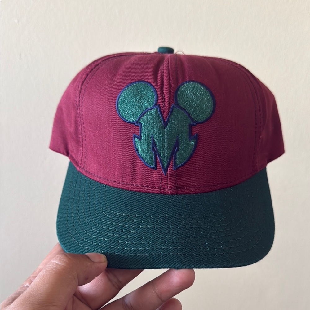 Red and Green Cap with Logo Snapback Hat